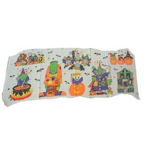 Set of 8 Vtg Halloween Sue Dreamer Fabric applique Panel